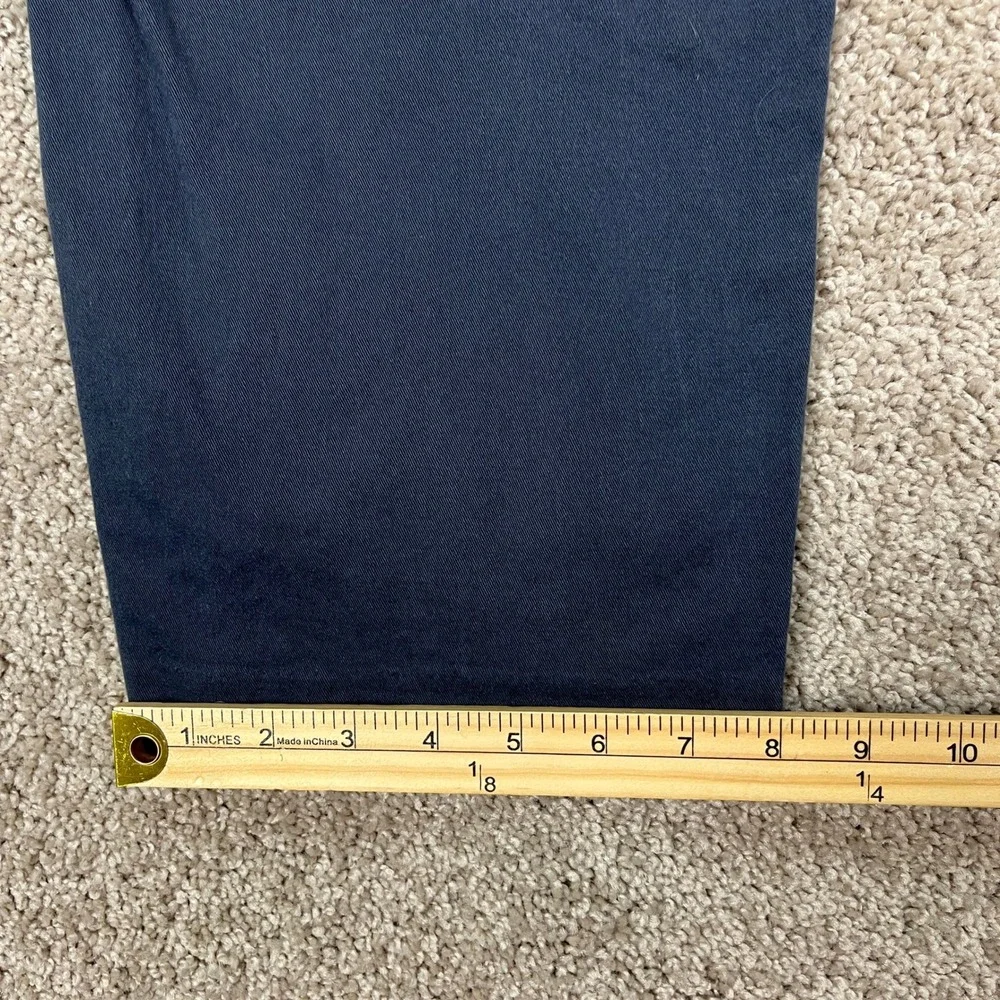 1946 Ballin Stretch Non-Iron Pants Mens 44x32 Navy Blue Chino Flat Front EUC - Picture 14 of 15